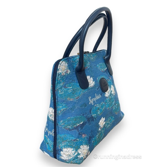 Royal Tapisserie Woven Monet's Nymphéas Water Lilies Print Tapestry Bag - Picture 8 of 14